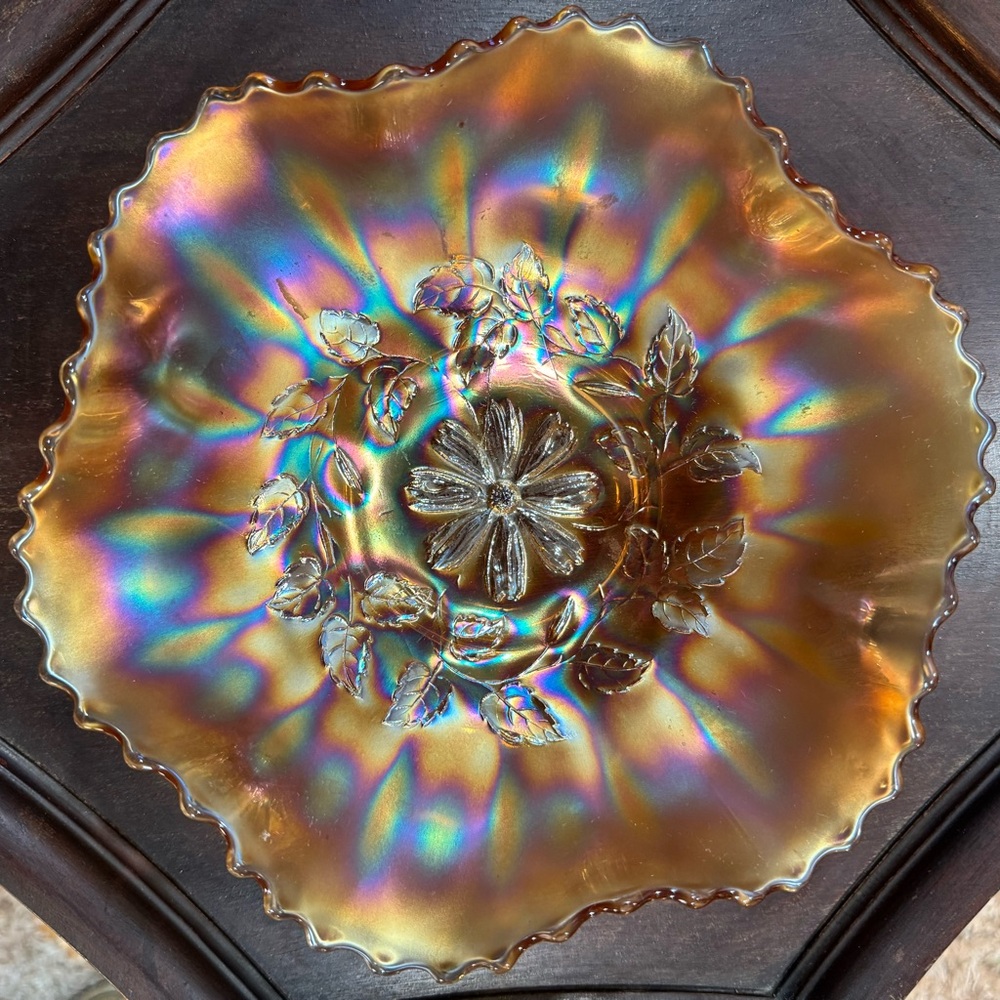 Rare Fenton Carnival Glass Bowl
